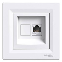 Розетка Schneider-Electric Asfora компьютерная RJ45 кат. 5е UTP белая